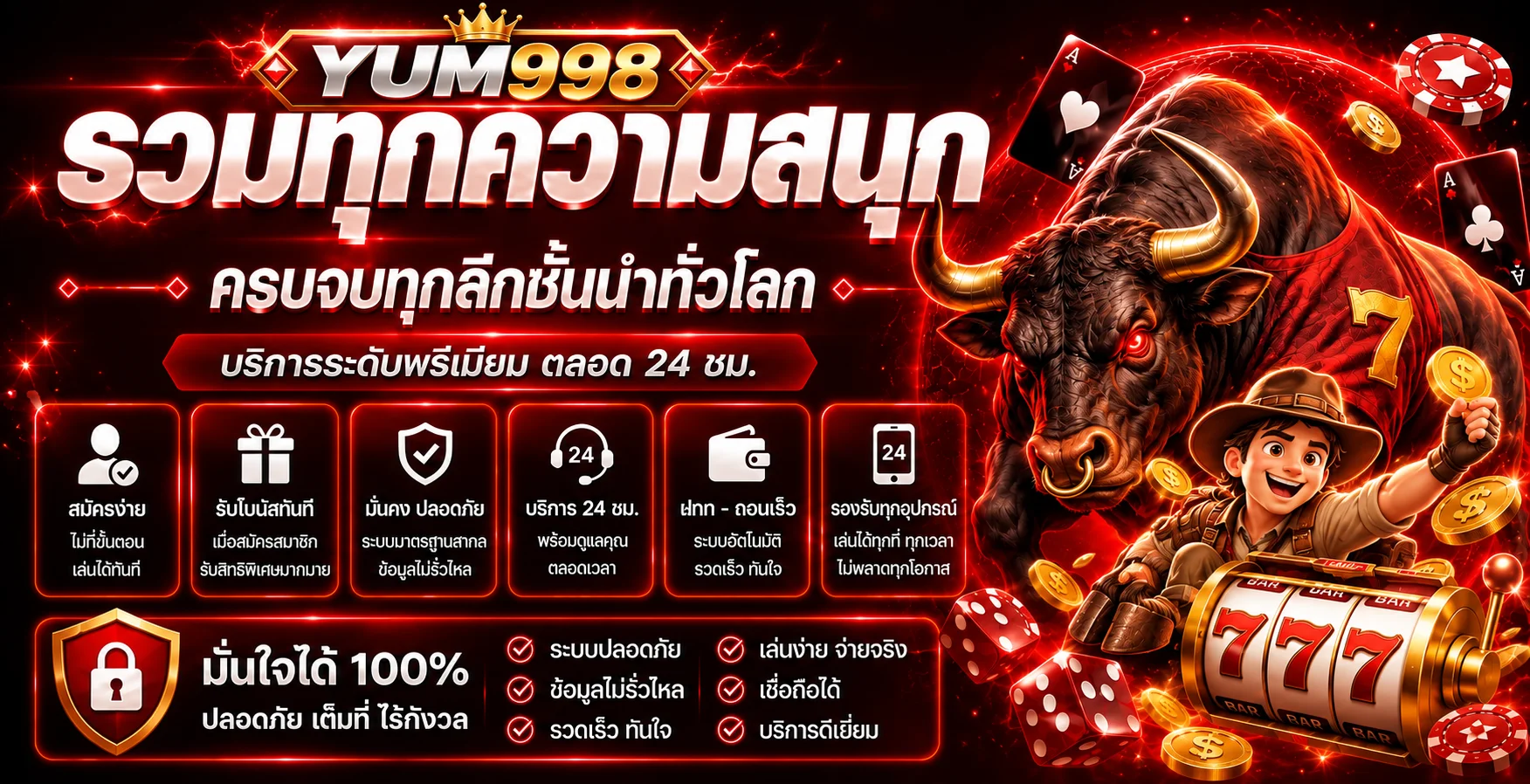 YUM998 รวมทุกความสนุกจากเกมสล็อตชั้นนำ